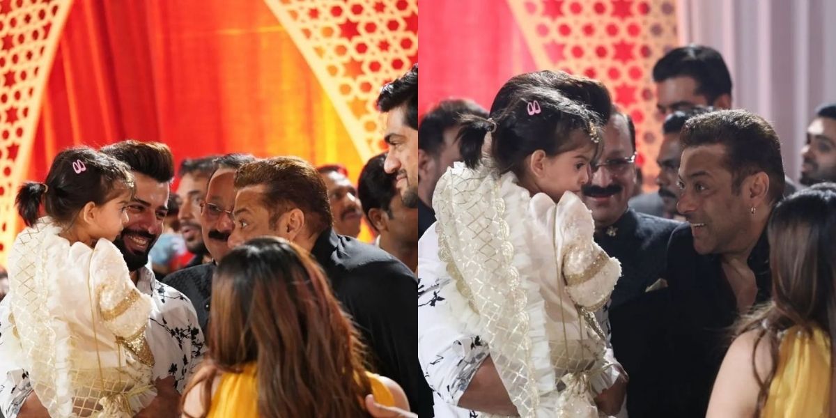 Actor Salman Khan playing with Tara Jay Bhanushali will be the cutest thing that you will see on the internet today!